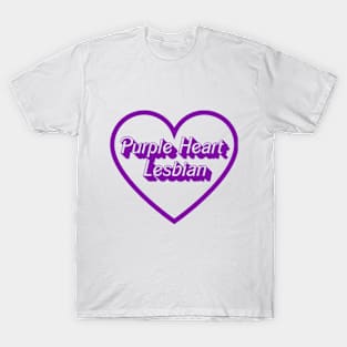 Purple Heart Lesbian T-Shirt